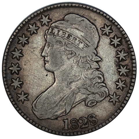 1828 Capped Bust Half Dollar ~ Overton 114 [R3] - Fine