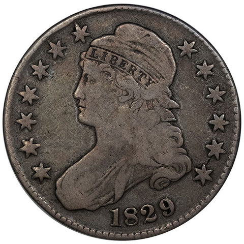 1829 Capped Bust Half Dollar - Very Good
