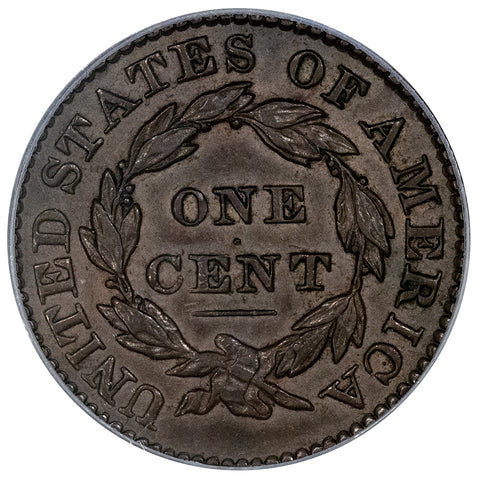 1831 LL Large Cent - PCGS AU 55 CAC - About Uncirculated+