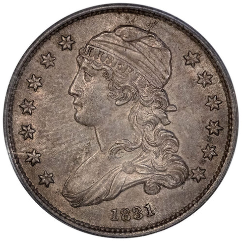 1831 Small Letters Capped Bust Quarter B-4 [R1] - PCGS AU 58