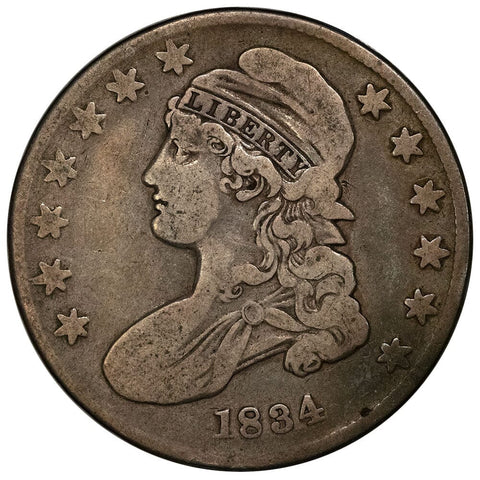 1834 Capped Bust Half Dollar - Very Fine Details