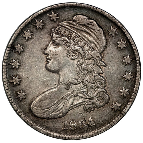 1834 SD/SL Capped Bust Half Dollar - Very Fine Details+