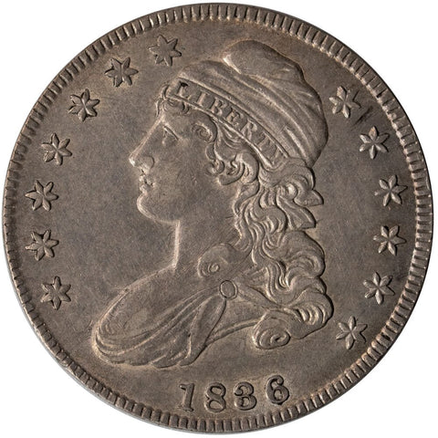 1836 Draped Bust Half Dollar - Overton 117 (R3) - Extremely Fine