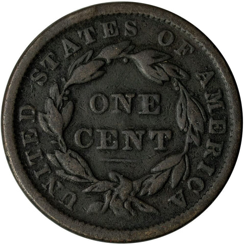 1838 Coronet Head Large Cent - Fine
