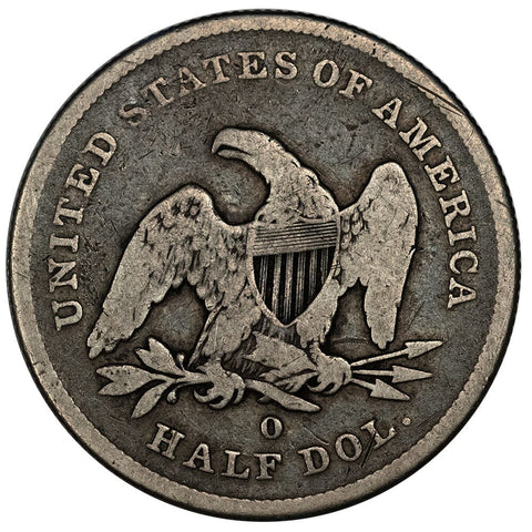 1841-O Seated Liberty Half Dollar - Good+ Details