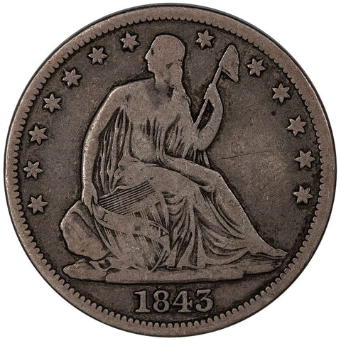 1843-O Seated Liberty Half Dollar - Fine