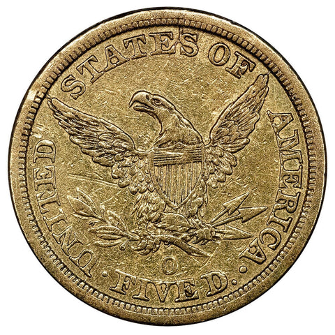 1844-O $5 Liberty Head Gold - XF Details (Ex-Jewelery) - New Orleans Gold