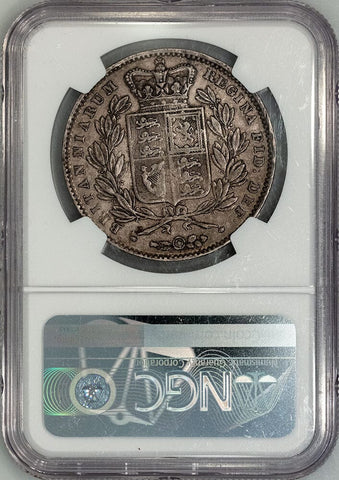 1845 Great Britain Silver Crown KM.741 - NGC XF 45 - Choice Extremely Fine
