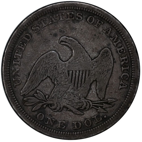 1846 Seated Liberty Dollar - Fine Details