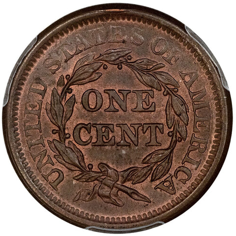 1850 Large Cent - PCGS MS 65 BN - Gem Uncirculated, Nice Protected Red Luster