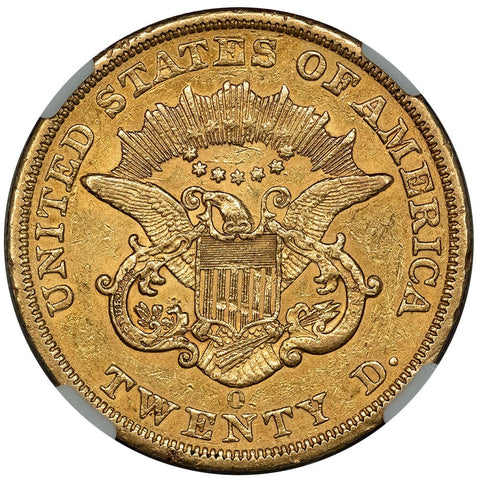 1851-O $20 Liberty Double Eagle Gold Coin - NGC AU Details