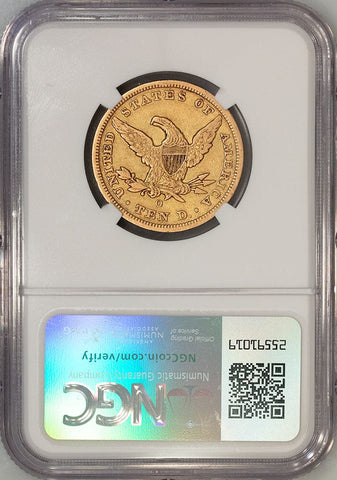 1851-O $10 Liberty Gold Eagle, No Motto - NGC XF 40 - Extremely Fine