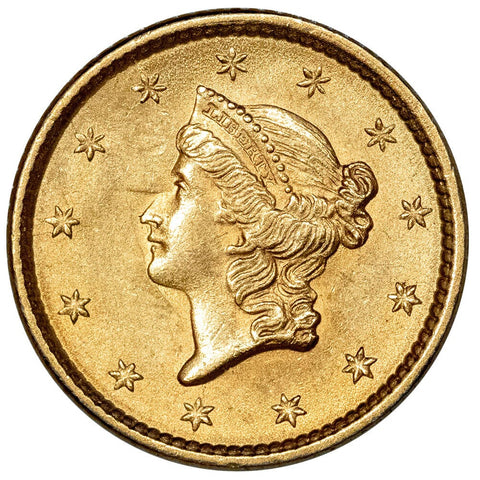 1852 Type-1 Gold Dollar - Brilliant Uncirculated