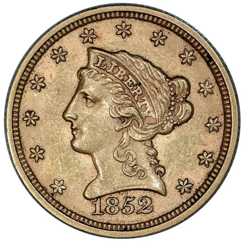 1852 $2.5 Liberty Gold Coin - About Uncirculated