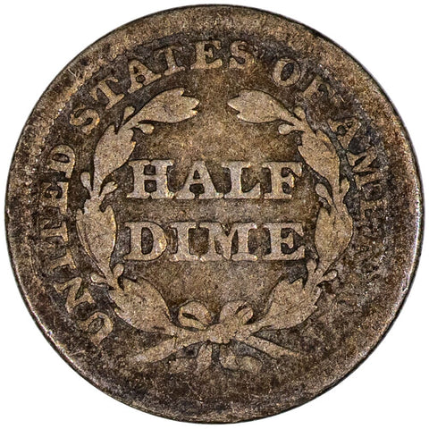 1853 Arrows Seated Half Dime - Very Good
