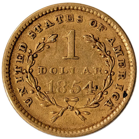 1854 Type-1 Gold Dollar - Extremely Fine