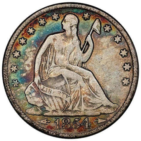 1854-O Arrows Seated Liberty Half Dollar - Fine