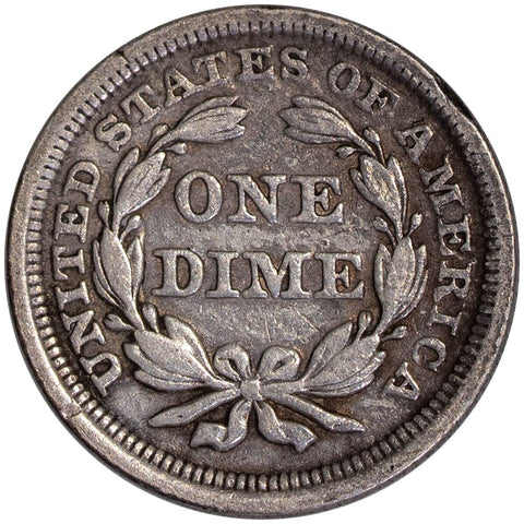 1854 Arrows Seated Liberty Dime - Very Fine