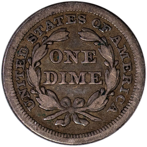 1854 Arrows Seated Liberty Dime - Very Fine