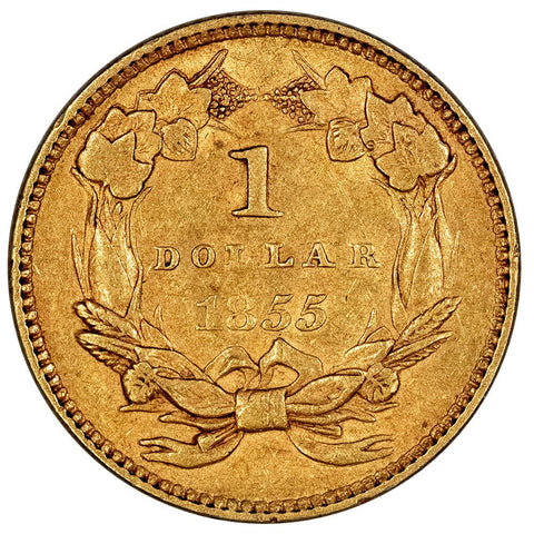 1855 Type-2 Gold Dollar - Extremely Fine+