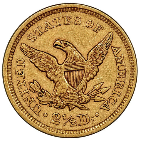 1856 $2.5 Liberty Gold Coin - About Uncirculated