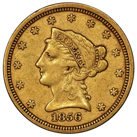 1856 $2.5 Liberty Gold Coin - Very Fine