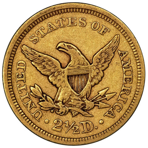 1856 $2.5 Liberty Gold Coin - Very Fine