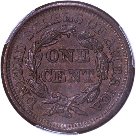 1856 Large Cent Slanted 5 - PCGS MS 64 BN - Choice Uncirculated