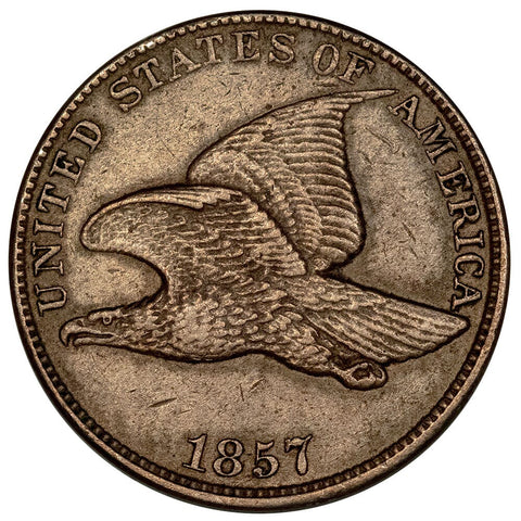 1857 Flying Eagle Cent - About Uncirculated