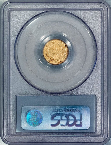1857 Type-3 Gold Dollar - About Uncirculated - PCGS AU 55