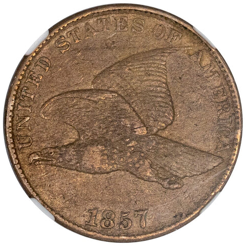 1857 Flying Eagle Cent - NGC XF 45 - Choice Extremely Fine