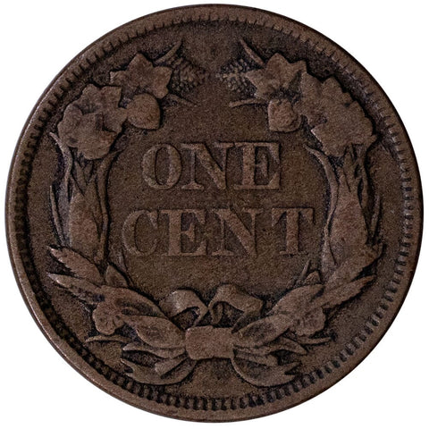 1858 Large Letters Flying Eagle Cent - Fine+