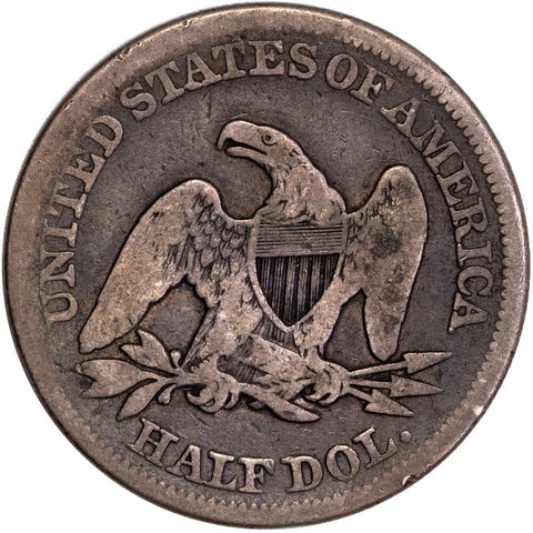 1858 Seated Liberty Half Dollar - Very Good