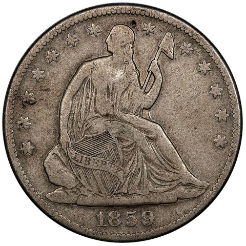 1859-O Seated Liberty Half Dollar - Fine