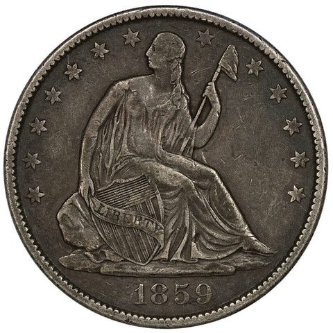 1859-O Seated Liberty Half Dollar - Very Fine