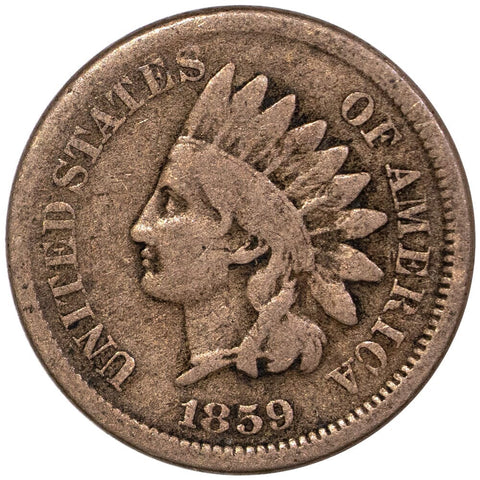 1859 Indian Head Cent - Fine