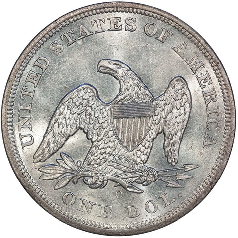1860-O Seated Liberty Dollar - PCGS MS 63 - Choice Brilliant Uncirculated