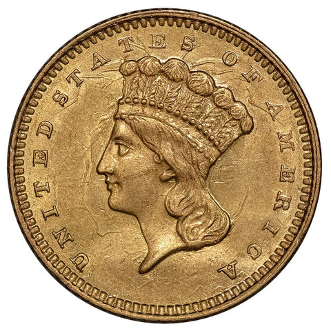 1861 Type-3 Gold Dollar - PQ Brilliant Uncirculated