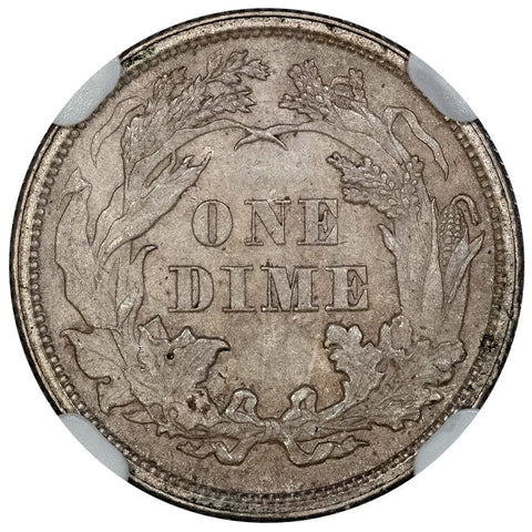 1861 Seated Liberty Dime - NGC MS 63 - Choice Brilliant Uncirculated