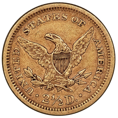 1861 $2.5 Liberty Gold Coin - Extremely Fine