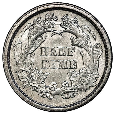 1861 Seated Liberty Half Dime - Choice Brilliant Uncirculated