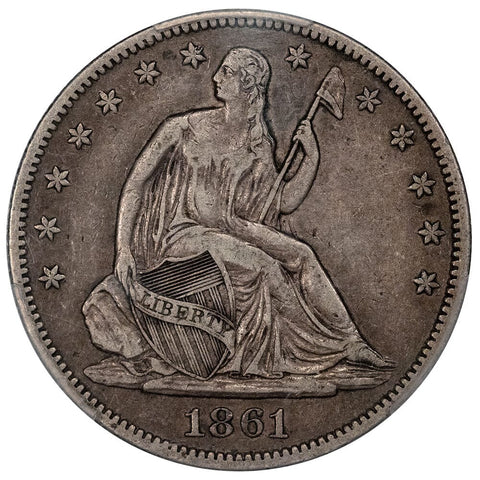 1861-O Seated Liberty Half Dollar - PCGS VF 30 - Very Fine+