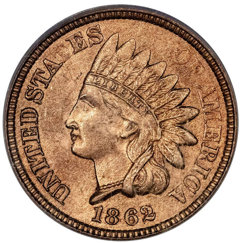 1862 Indian Cent - PCGS MS 63 - Choice Brilliant Uncirculated