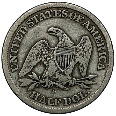 1863-S Seated Liberty Half Dollar - Fine - Civil War Date