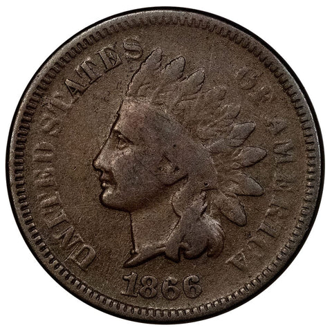 1866 Indian Head Cent - Very Good