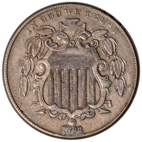 1868 Shield Nickel - Extremely Fine