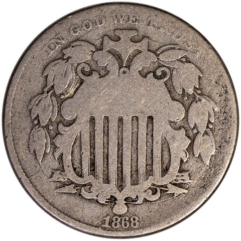 1868 Shield Nickel - Good