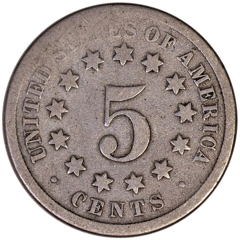 1868 Shield Nickel - Good
