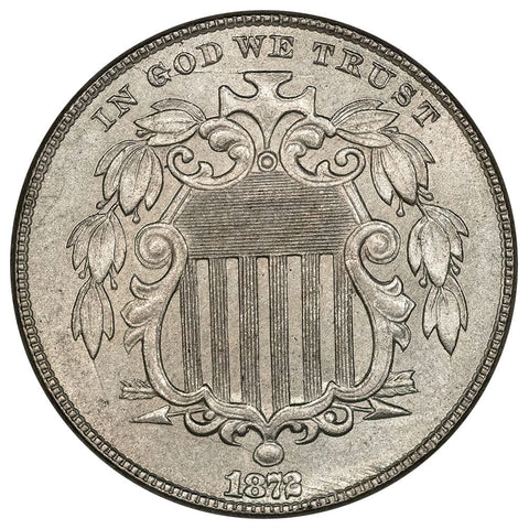 1872 Shield Nickel - Brilliant Uncirculated