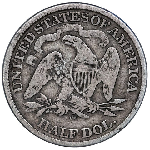 1873-CC Seated Liberty Half Dollar - Very Good